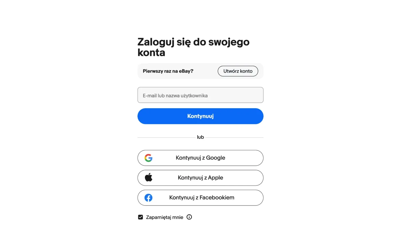 The eBay sign-in page Ritevo redirects to